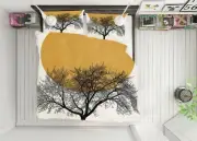 3D Yellow Sun Tree A029 Bed Pillowcases Quilt Duvet Cover Boris Draschoff Zoe