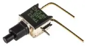 4x Apem PUSH BUTTON SWITCHES 400mA Momentary SPST PCB, Horizontal Right Angled