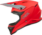 ONeal 1SRS Solid, motocross helmet , color: Matt Red/Grey , size: S