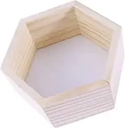 ULDIGI Modern Honeycomb Design Wooden -Mounted Boys and Girls' Room Storage for Decor Toys Books