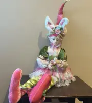 Cynthia Rowley Easter Girl Elf /Doll - 28” Sitting NWT Home Decor Eager Egg
