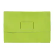 Marbig Slimpick F/C Document Wallet Brt Green Pk10