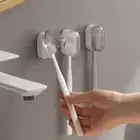 Hanging Storage Toothbrush Holder Self Adhesive Organizer Storage Shelf Home