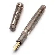 : Leonardo Momento Magico Fountain Pen in Sea Sand with Gold Trim - Elastic EF