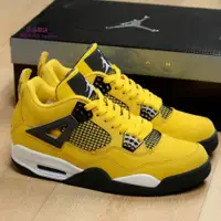 在飛比找蝦皮購物優惠-正品現貨 Air Jordan 4 “Lighthing”黑