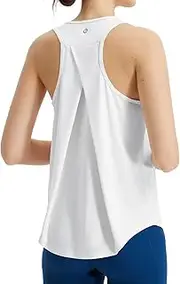 [baleaf] Women's Gym Tops Sleeveless Raceback Sports Running Yoga Tank Top Workout Quick Dry Shirts
