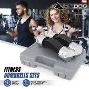 Adjustable Weight Dumbbells Set Home Gym Hand Strength Training Fitness Workout