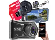 HD Video Recorder with Reversing Camera Triple Lens Dash Cam 1080P Backup Camera