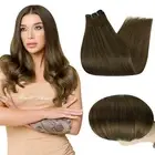 16"-26" Double Weft Hair Extensions Sew In Weave Mchine Weft Indian Human Hair