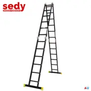 6.7M Multi Purpose Ladder Aluminium Folding Platform Extension Step Non-Slip Au
