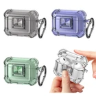 For AirPods Pro 2 3 Luxury Clear Shockproof Wireless Charging Case+Keychain Clip