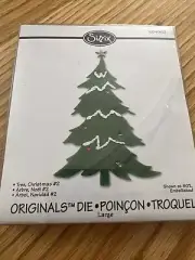 New & Factory Sealed SIZZIX Originals Die / TREE, CHRISTMAS #2 / 654987