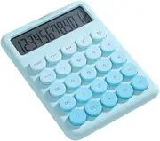 Desktop Calculator 12 Digit Large LCD Display Big Round Button Cute Gradient Colored Calculator Suitable for Office School Home Students Accountant
