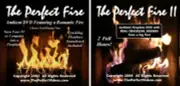(2) Virtual FIREPLACE DVDs Real Crackling Sounds Cozy Video Christmas Yule Log