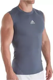 Adidas Men's Alphaskin Sleeveless Compression T-Shirt Athlete Tee Shirt Sport
