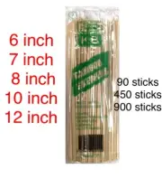 Bamboo Wooden BBQ party Skewers Disposable Sticks Different sizes