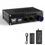 Mini Amplifier, 2 Channel Stereo Amplifier, Power Amplifier Max 300Wx2 Output...