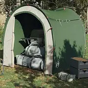 Green Camping Storage Tent, Waterproof Outdoor Shelter for Beach, Backpacking, Portable and Foldable Tents - Quick & Easy Setup