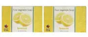 VENEZIA***Pure Vegetable Soap Lemon Scent 6.25oz Each (Pack of 2)