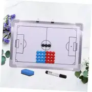 Soccer Coaching Board 1 Set Sign Board Magnetic White with Magnetic Markers