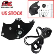 Black Dual Alternator Bracket For 2000-2013 GM Truck Chevy 4.8L 5.3L 6.0L 6.2L