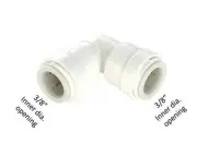 3/8"x 3/8" Union Elbow Quick Connect Plug-In Mur-Lok GA Murdock