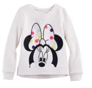 NWT Disney Minnie Mouse Girl Fleece Pullover Jumping Beans Sweater Shirt SOFTEST