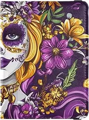 [Amooorous] Carnival Mardi Gras Yellow Purple Mask Leather decorative travel wallet womens passport holder Wallet Combo Document Organizer Holder Accessories Waterproof, Carnival Mardi Gras yellow purple mask, 1