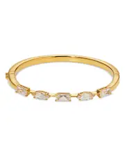 Nadri Rare Jewels Cubic Zirconia Bangle Bracelet in 18K Gold Plated