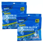 Ozoffer 12Pcs Toilet Deoderiser Cistern Blocks 40g each - Ocean Breeze Blue