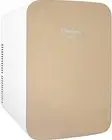 Cooluli 15L Mini Fridge for Bedroom - Car, Office Desk & 15 Liter, Gold