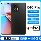 Unlocked 4G phone X40 PRO phones 5+13MP Smartphone android phone 3000mAh 4G