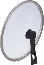 Thermos stand type glass lid KLH 28cm frying pan, Deep, multi black KLH-028 BK