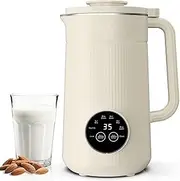 Soy Milk Maker,1.5L Fully Automatic Wall Breaking Machine,Soy Milk Machine with Intelligent Touch Control with 10 Leaf fine Steel Blade,12H Timer and 9 Functions for Home, Kitchen