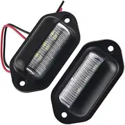 DONFAMDS LED Side Marker Lights License Plate Lamp for Trucks Trailers High Brightness Indicator Light Durable Easy to Install Low Power Consumption