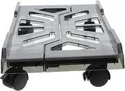 Angoily PC Tower Stand with Rolling Caster Wheels Heavy Duty CPU Cart for Home Office Use Sturdy Steel Desktop Riser Fits Computer Towers Convenient Storage