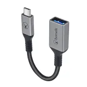 Bonelk 15cm Long-Life USB-C to USB-A Adapter (Space Grey)