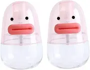 WEKADRIN 2Pcs Adorable Portable Travel Bottles Cartoon Design Toner Refill Containers Lightweight Durable Outdoor Accessory for Vacation Business Trips