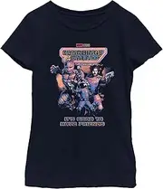 [Marvel] Girl's Guardians of The Galaxy Vol. 3 It's Good to Have Friends T-Shirt - Navy Blue - X Large