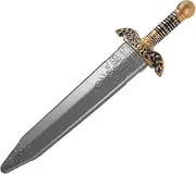 FOYTOKI Roman Sword Costume Accessory Fun Cosplay Knight Sword Safe Prop for Halloween Dress Up Interactive Role Playing for Random Style Design