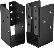 Deck Railing Connections - 2 x 4 Brackets | High Performance Beam Bracket Set 2 Woodwork Beam Support Wooden Hanger for Pergola Handrail Swing Shelf Fence Stairs