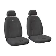 R.M.Williams RMW Longhorns Grey Canvas Front Car Seat Covers Universal Fit
