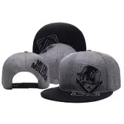 Grey Mens Baseball Cap Metal Mulisha Flat Visor Fashion Hat Snapback Hip-Hop