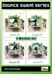 MINI TRAMPOLINE Exercise DVD - Barlates BOUNCE SWEAT SERIES - 4 Workouts