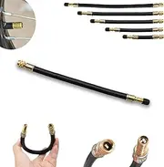 Universal Flexible Tire Valve Extenders, Valve Stem Extension, Tire Stem Air Line Adapter, Tire Valve Extension 2.95-11.81 Inch, for Car, Motorcycle, Rv, Truck, Bike, Scooter /711