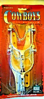Cowboy Kids Toy Spurs Replicas By Parris 2.5/8 Width At Heal 6.1/2 Total Length.