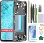 YHXMARSCAN Screen for Samsung Galaxy S21 FE 5G LCD Display Replacement for Samsung Galaxy S21 FE 5G SM-G990U SM-G990W SM-G990B SM-G990E Incell Touch Screen Digitizer Assembly(Black with Frame)