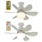 Ceiling Fan with Light E27 Socket Ceiling Fan 3 Wind Speed for Kitchen Study