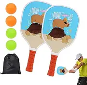 Hole Ball Paddle Set, Hole Ball Competition Kit, Beginner Hole Ball Set, Large Racket Area Paddle Set, Social Event Paddle Kit, Paddle Set for Hole Ball, Outdoor Hole Ball Set,