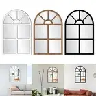 Arched Window Wall Mirror Accent Mirror for Bedroom Living Room Kitchen